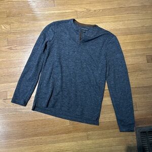 Banana Republic Charcoal Henley Sweater